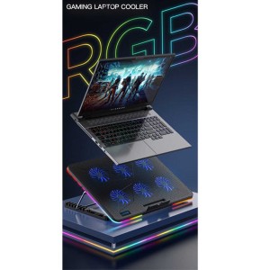 پایه خنک کننده لپ تاپ کول کولد مدل F5 RGB